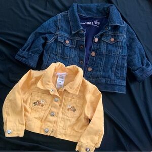GAP Denim and Yellow Kids Jean Jackets